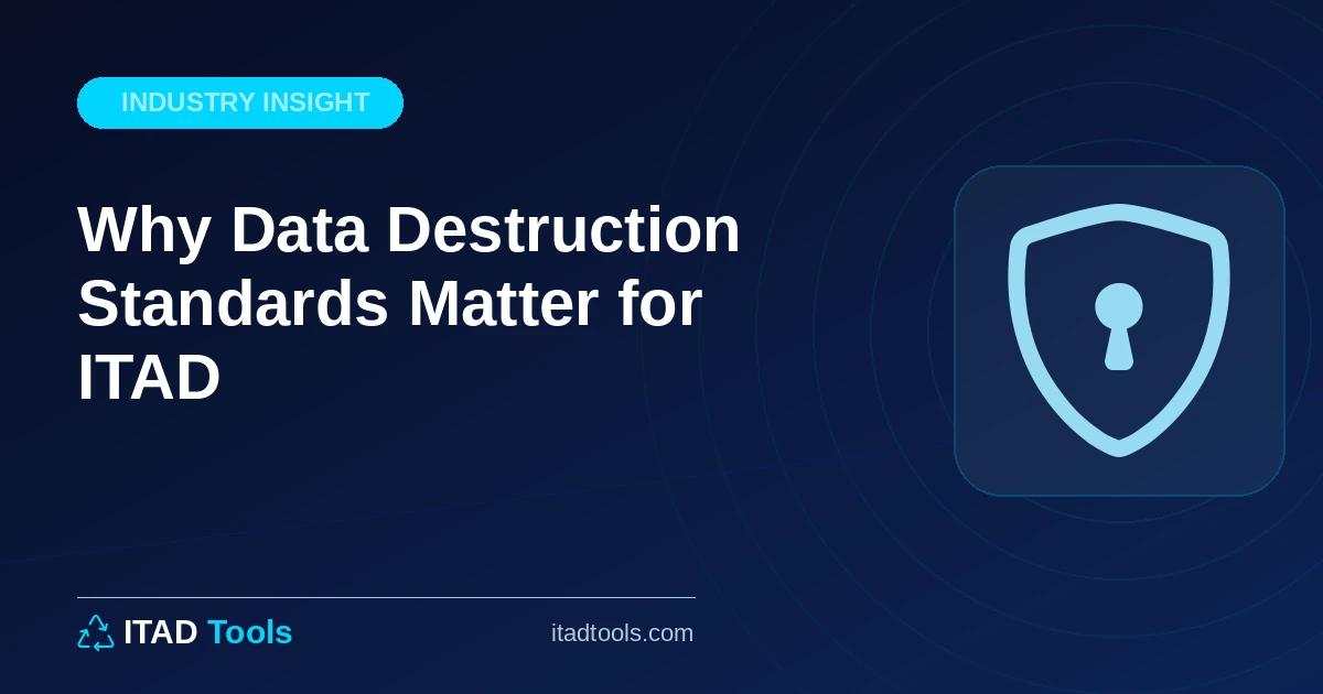 Why Data Destruction Standards Matter for ITAD