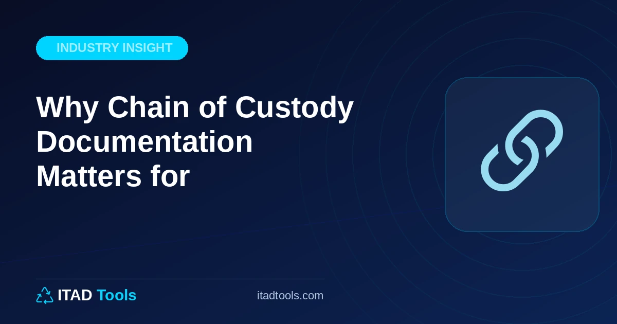 Why Chain of Custody Documentation Matters for